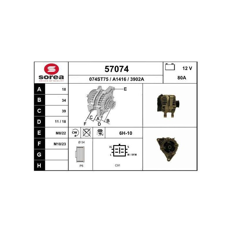 ALTERNATEUR VL / COROLLA - 1.4
