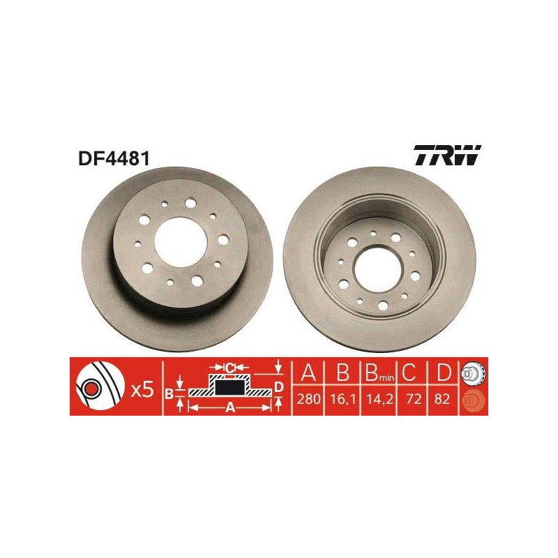 REMPLACE PAR DF4481S PAIRE DE DISQU