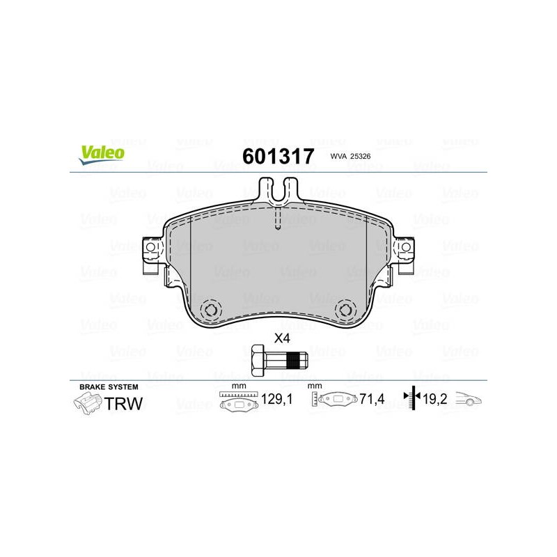 PLAQ FREIN MERCEDES CLASS A AV