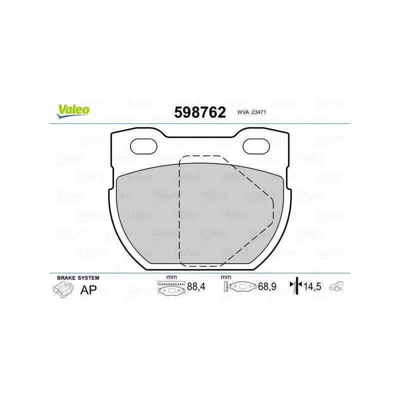 PLAQ FREIN LAND DEFENDER 90. 110