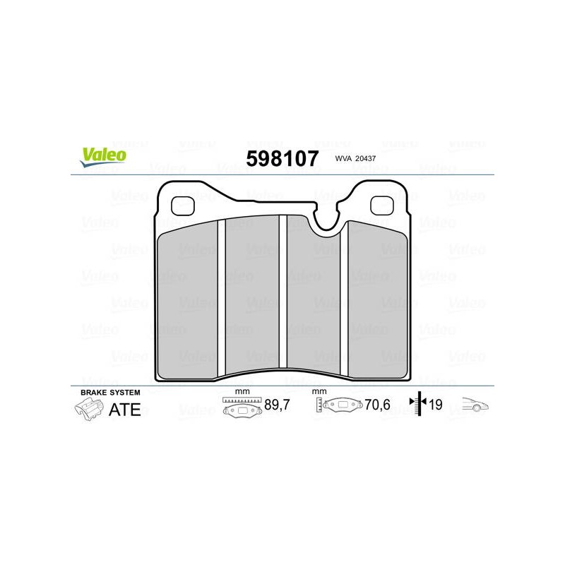 PLAQ FREIN BMW SERIE 5 (E12. E28)
