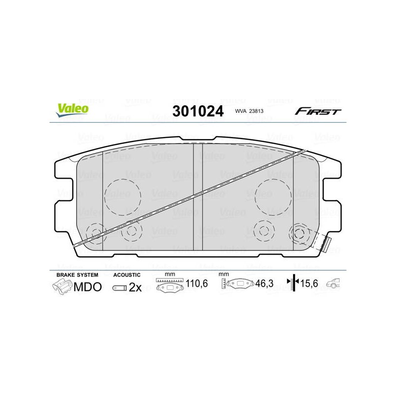 PLAQ FREIN FIRST HYUNDAI TERRACAN