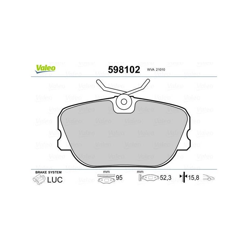 PLAQ FREIN VOLV 440. 460. 480