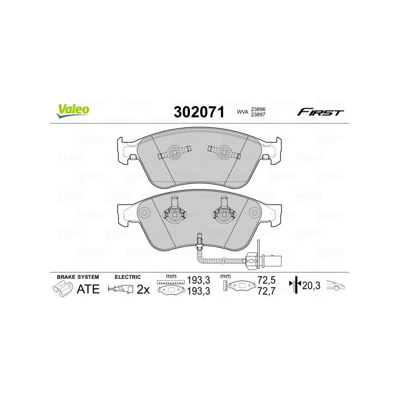 PLAQ FREIN FIRST AUDI A8 FR