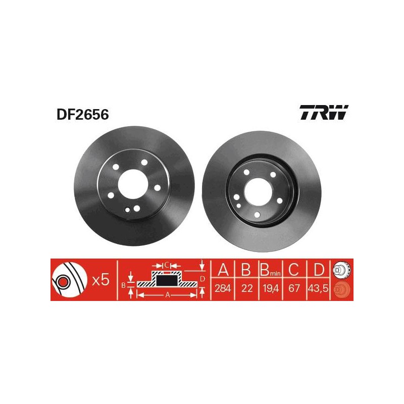 PAIRE DE DISQUES