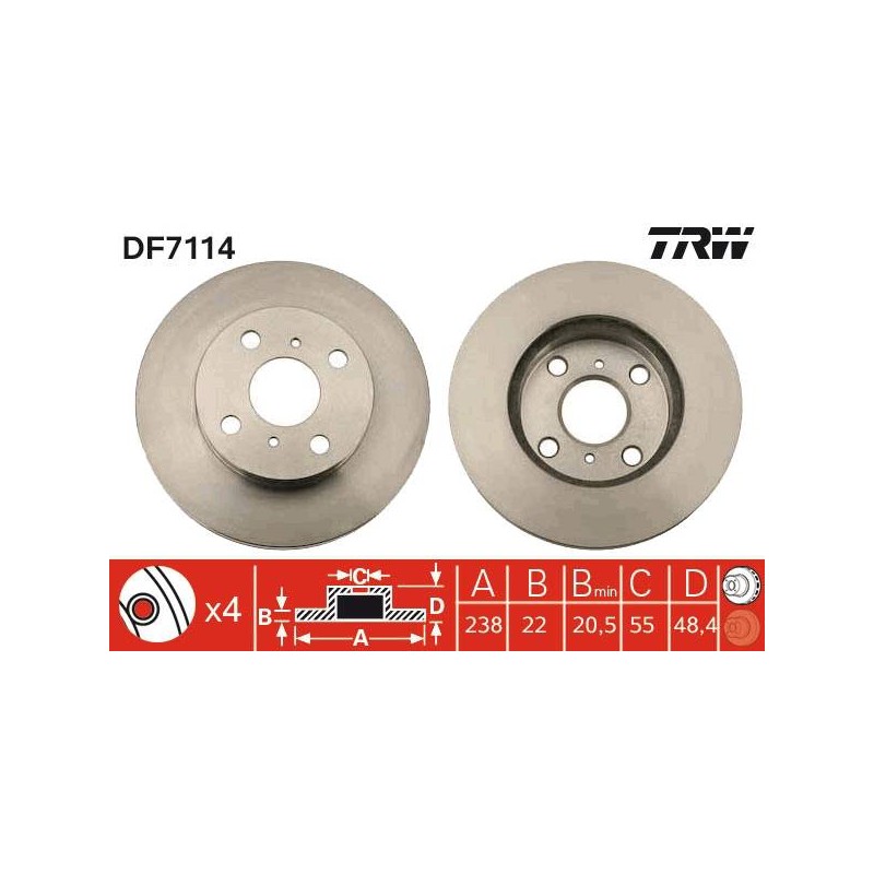 PAIRE DE DISQUES