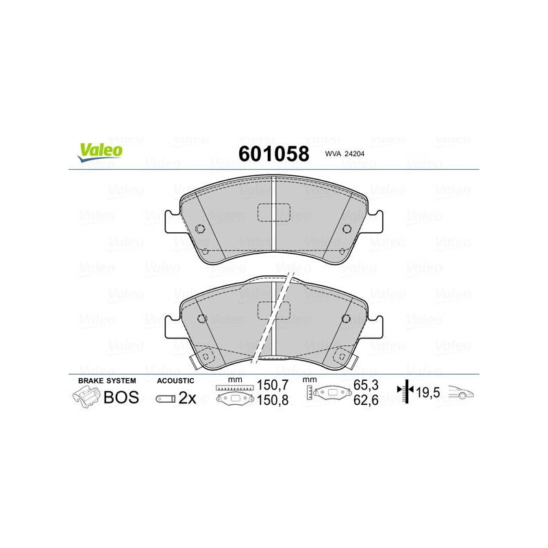 PLAQ FREIN TOYO AVENSIS FRONT 2009