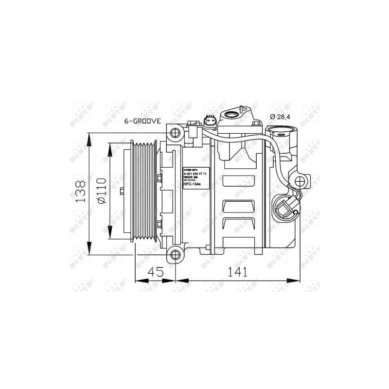 COMP MERCEDES C180 (W203) 00- COMPR