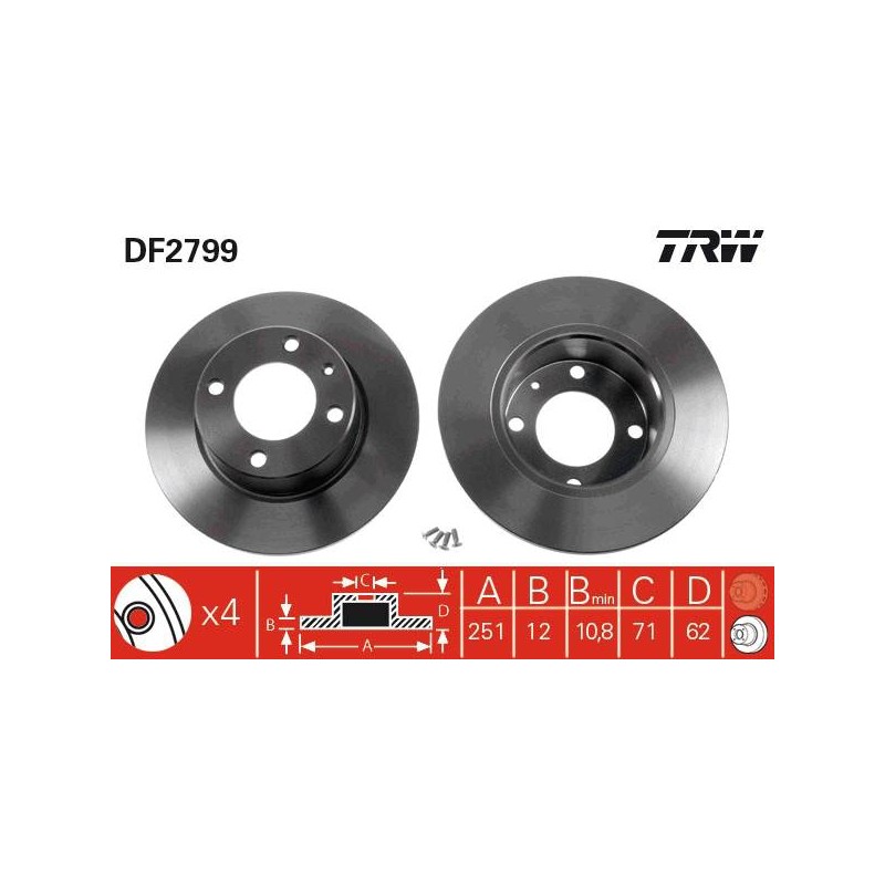 PAIRE DE DISQUES