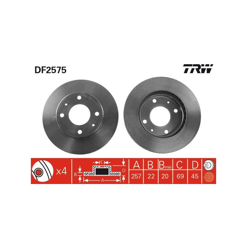 PAIRE DE DISQUES