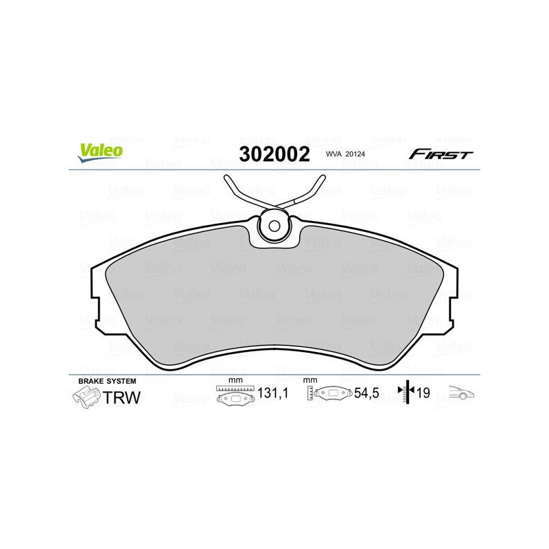 PLAQ FREIN FIRST VOLKSWAGEN MULTIVA