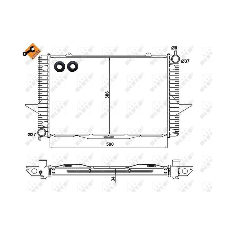 RAD VOLVO V70 2.5D 97- RADIATORS AL