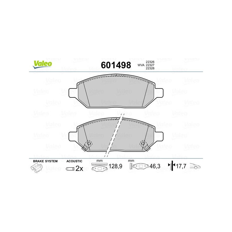 PLAQ FR OPEL KARL AV