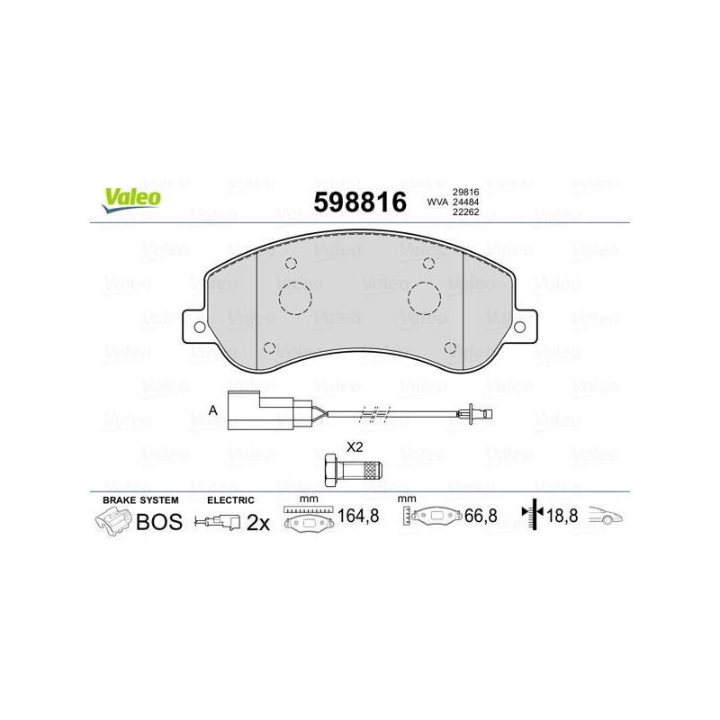 PLAQ FREIN FORD TRANSIT 2006