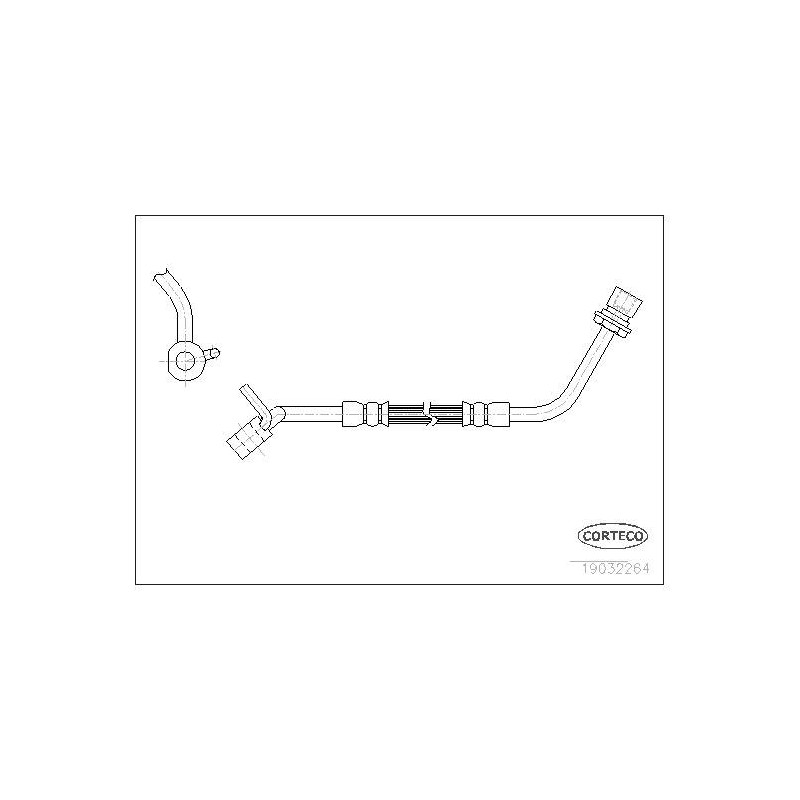 FLEXIBLE DE FREIN FORD TRANSIT