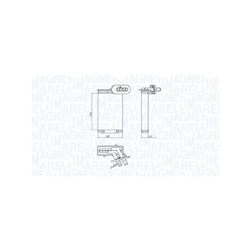 RADIATEUR CHAUFFAGE VW POLO