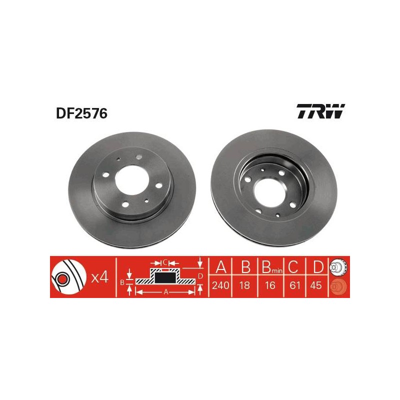 PAIRE DE DISQUES