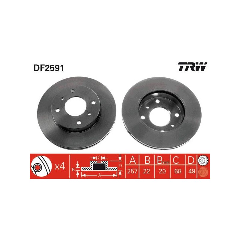 PAIRE DE DISQUES