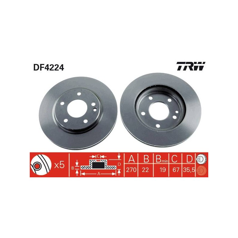 PAIRE DE DISQUES