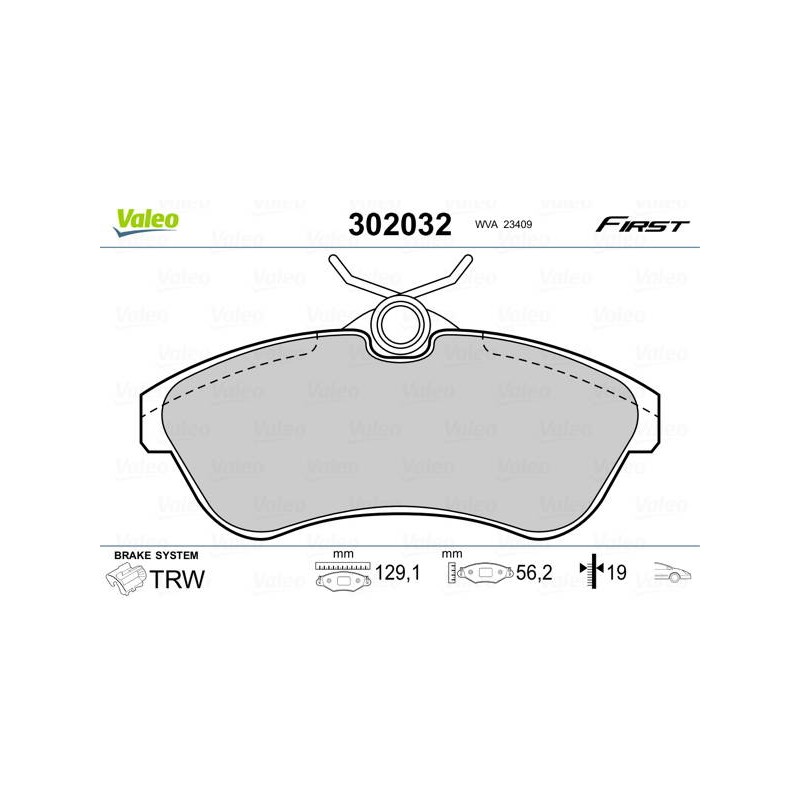 PLAQ FREIN FIRST CITROEN C2 07.03