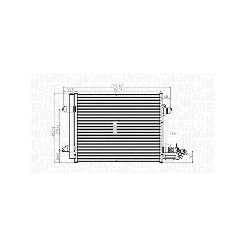 CONDENSEUR POUR VW TOURAN