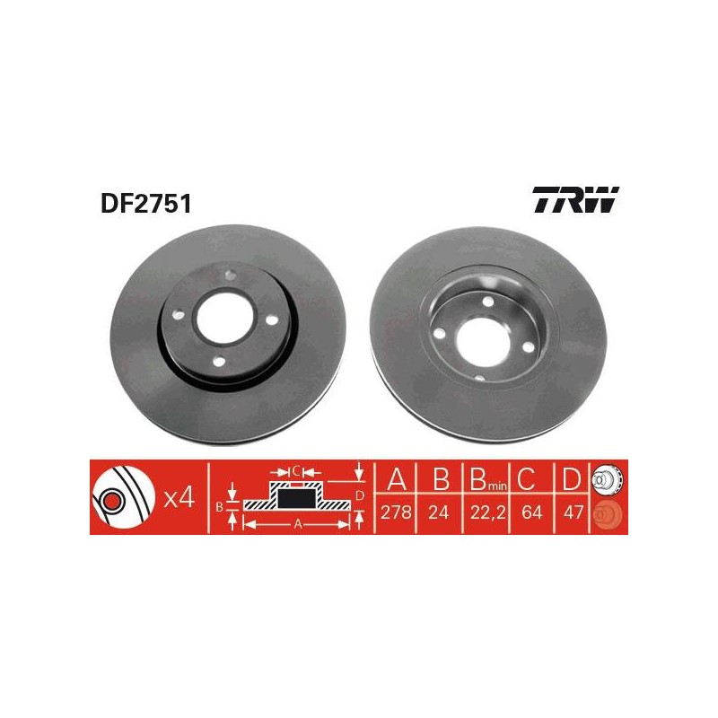 PAIRE DE DISQUES