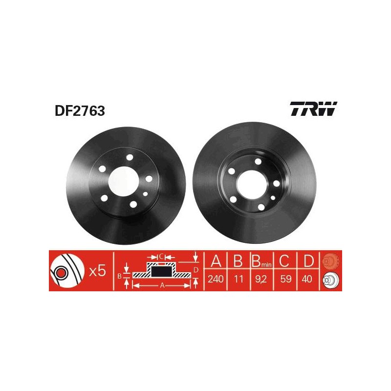 PAIRE DE DISQUES