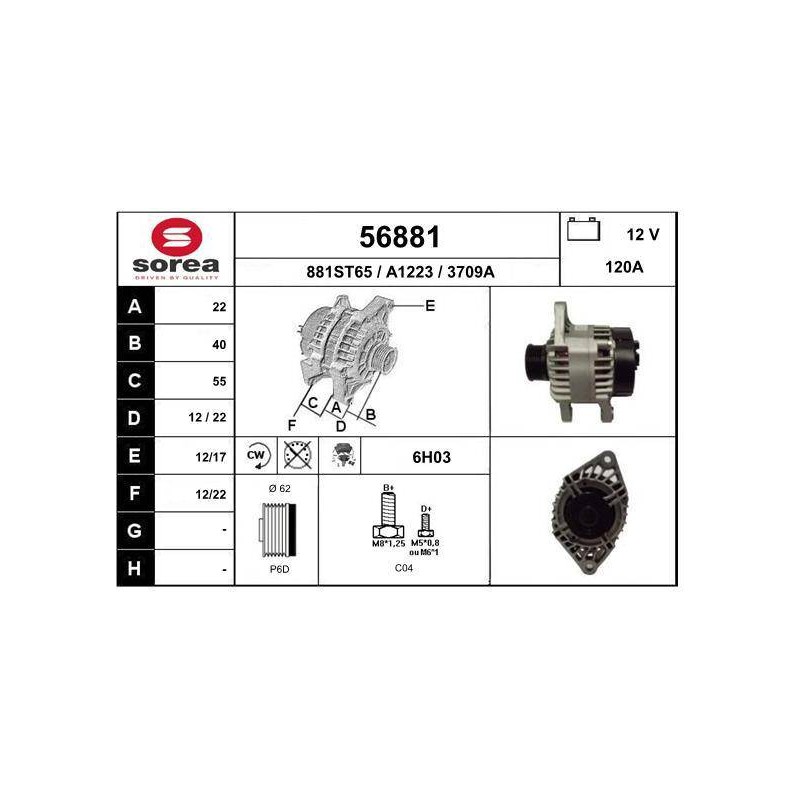 ALTERNATEUR VL / MAREA 1.9JTD
