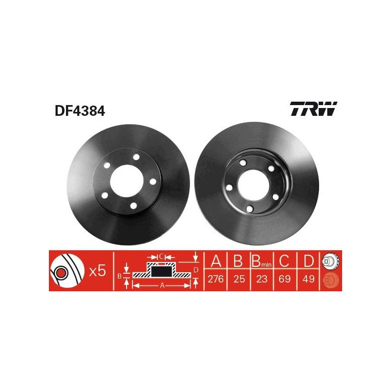 PAIRE DE DISQUES
