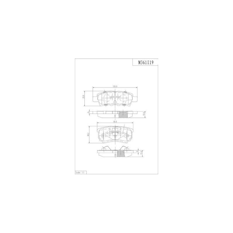 PLAQUETTES DE FREIN ARRIERE