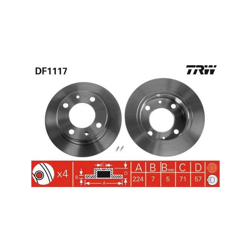 PAIRE DE DISQUES