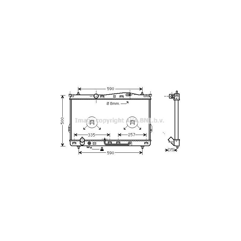 RAD EAU-VL/VUL- HYUNDAI- PRE