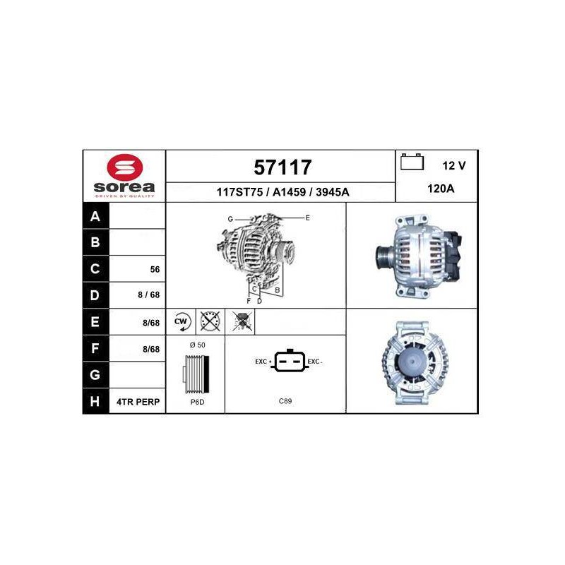 ALTERNATEUR VL / GRAND CHEROKEE