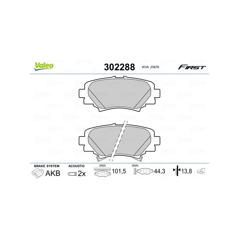 PLAQ FREIN FIRST MAZDA MAZDA 3 07.1