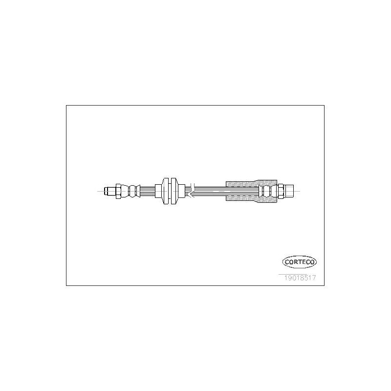 FLEXIBLE DE FREIN AUDI 80-90-100