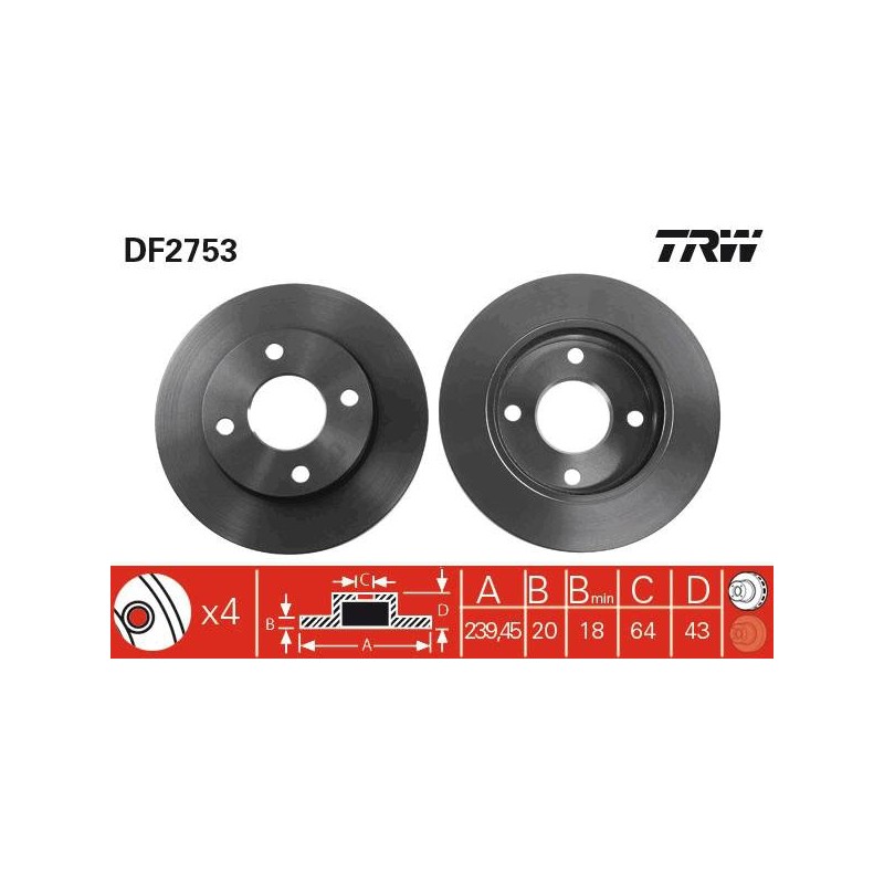 PAIRE DE DISQUES
