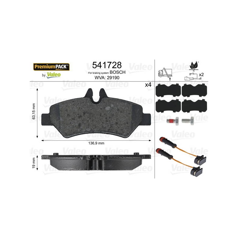 PLAQUETTES PREMIUMPACK MB SPRINTER