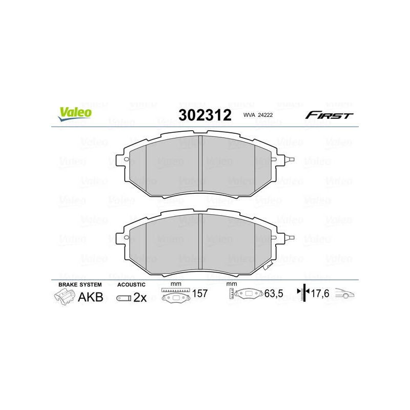PLAQ FREIN FIRST SUBARU LEGACY 02.1
