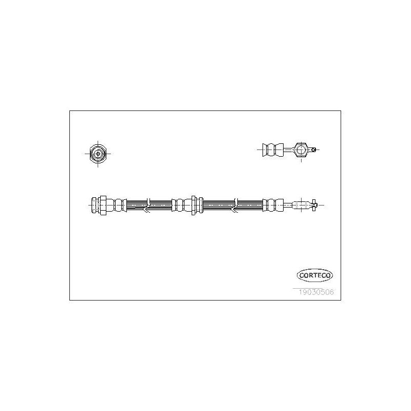 FLEXIBLE DE FREIN MAZDA 626