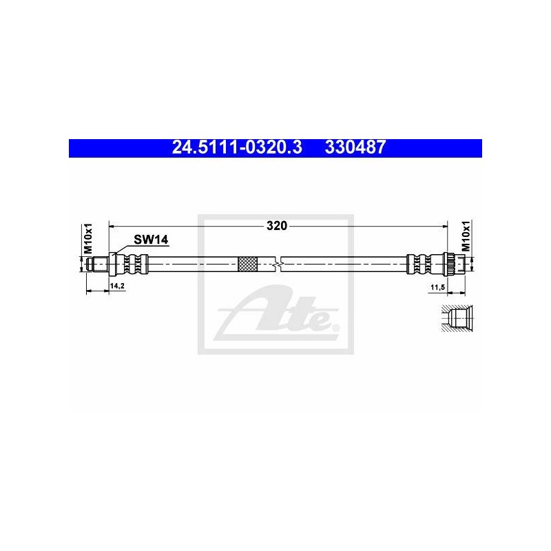 FLEXIBLE DE FREIN / EMBRAYAGE