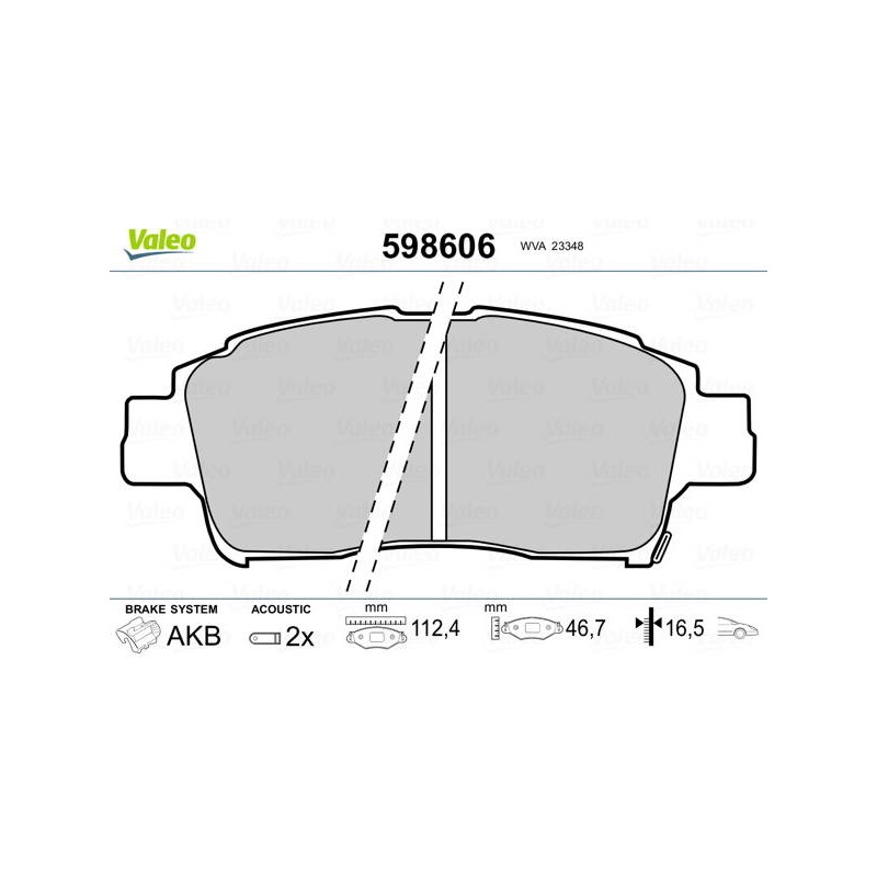 PLAQ FREIN TOYO YARIS