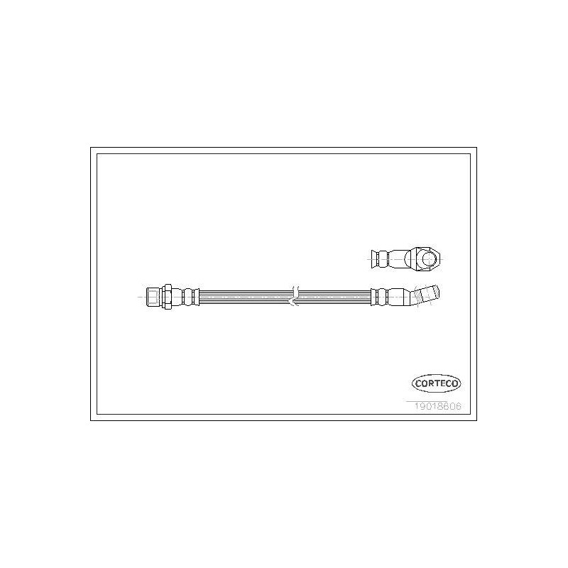 FLEXIBLE DE FREIN FIAT 1100