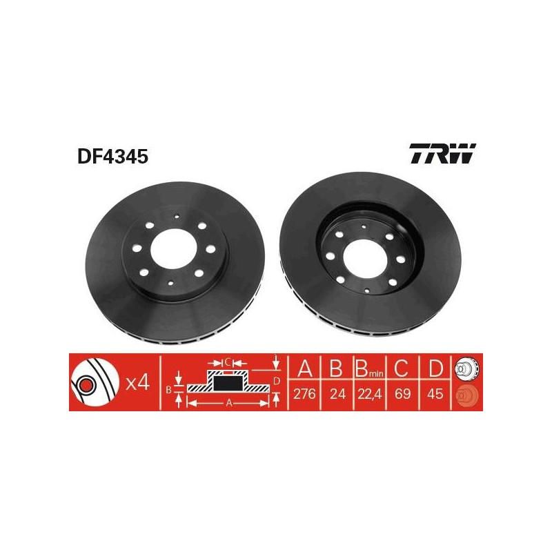 PAIRE DE DISQUES