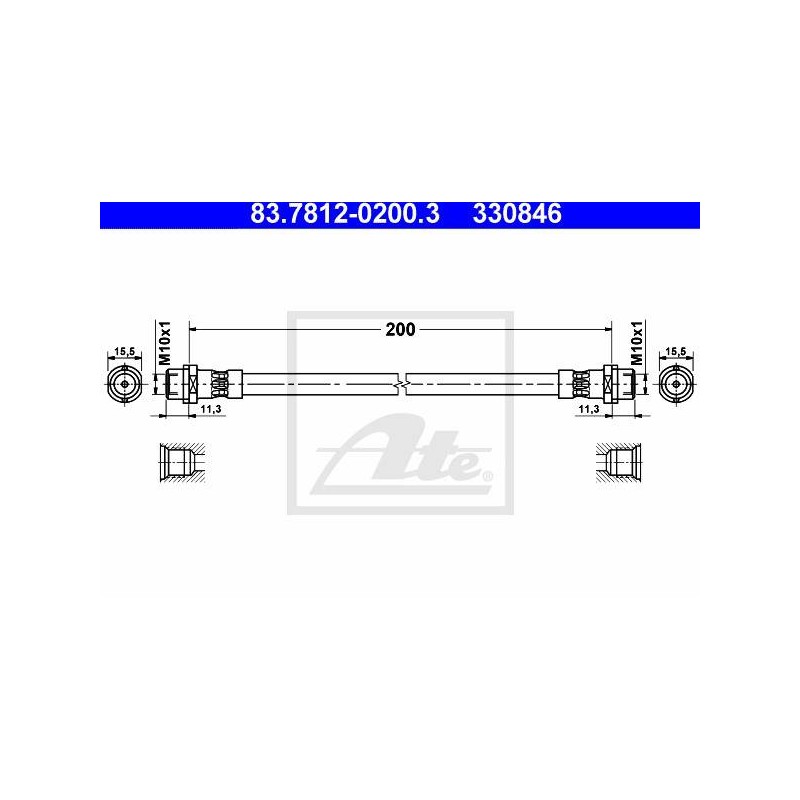 FLEXIBLE DE FREIN / EMBRAYAGE