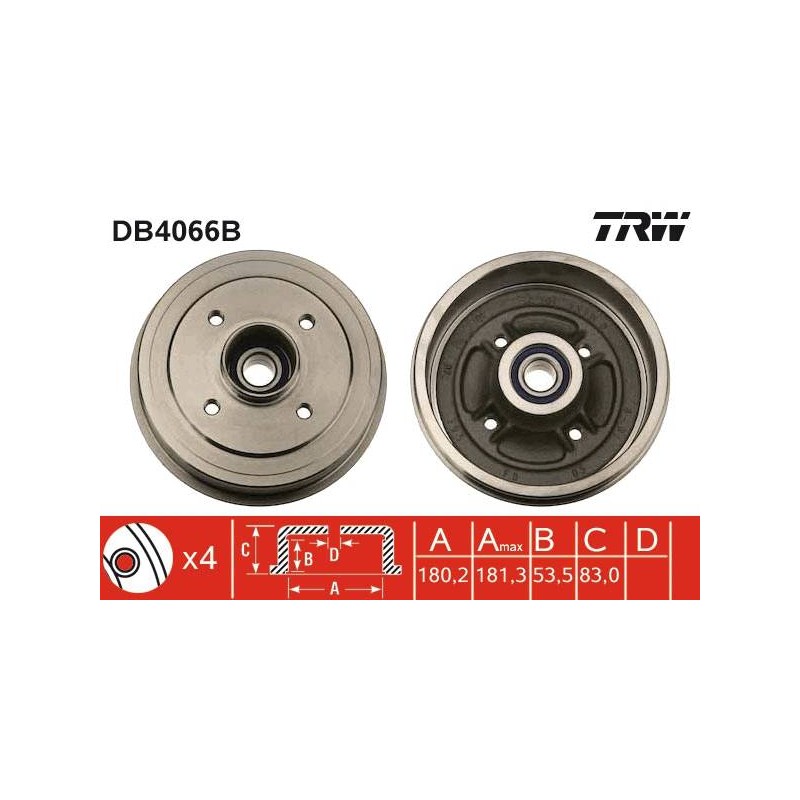 TAMBOUR DE FREIN + ROUL.