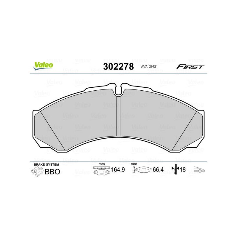 PLAQ FREIN FIRST IVECO DAILY 06.02