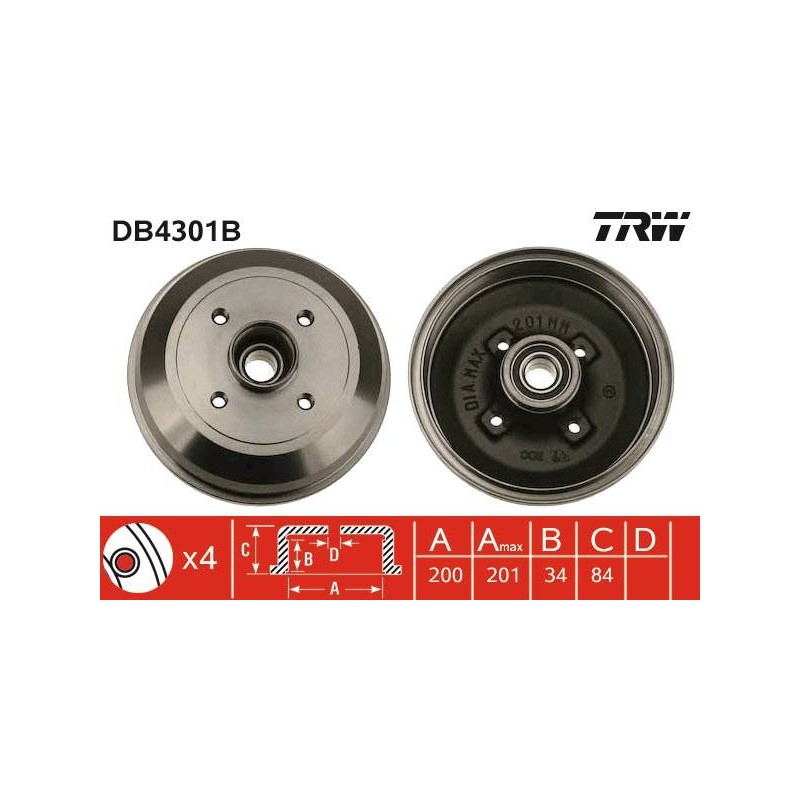 TAMBOUR DE FREIN + ROUL.