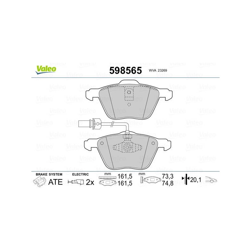 PLAQ FREIN VW TRANSPORTER (F7D). SH