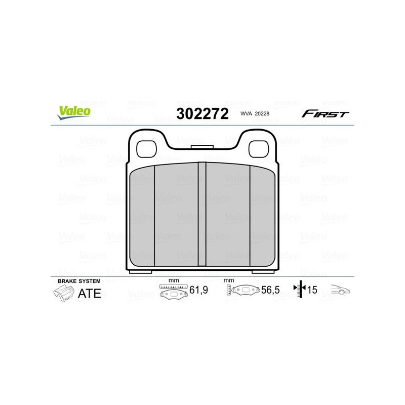 PLAQ FREIN FIRST AUDI 50 80