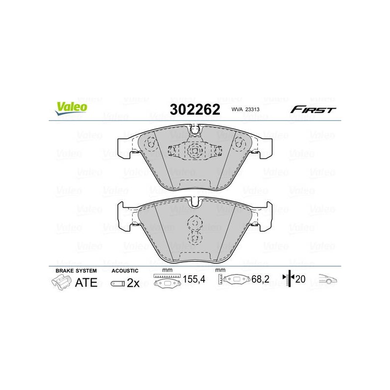 PLAQ FREIN FIRST BMW 3 SERIES 09.08